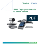 Yealink CP960 Deployment Guide For Zoom Rooms V30.36