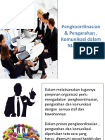 Topik 6. Pengkoordinasian Pengarahan, Komunikasi Dalam Manajemen