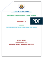 Bharathiar University Biological Perspective Assignment