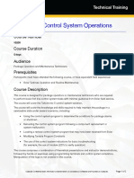 Turbotronic 5 Control System Operations: Course Number Course Duration Audience Prerequisites