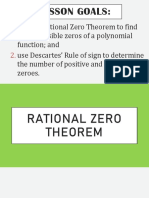 Rational Zero Theorem and Decarts Rule of Sign