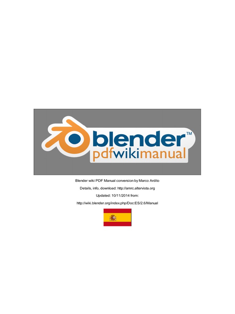 Blender Wiki PDF Manual ES 20141110 Download Free PDF Ventana