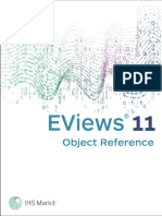 EViews 11 Object Ref