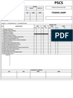 PSCS Periodic Service Check Sheet