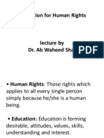 Education For Human Rights
