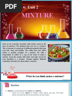 Grade 6: Unit 2: Mixture