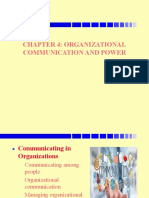 CHAPTER 8 ORGANIZATIONAL COMMUNICATION AND POWER