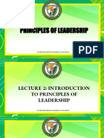 Lecture 2 - Introduction To Principles of Leadership