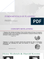 Fundamentals of Planning