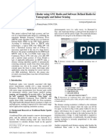 Designing A Narrowband Radar Using GNU Radio and Software Defined Radio For Tomography and Indoor Sensing