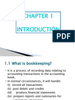 Chapter 1 & 2 Introduction and Accounting Equation