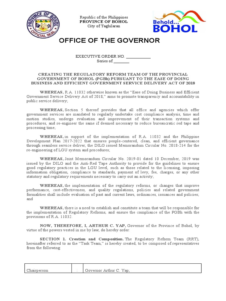 Regulatory Reform Team PDF Regulatory Compliance Regulation