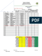 Grade Sheet: Filipino