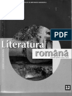  Literatura Romana XII A
