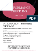 Performance Check Ins: Term 5-Trpm