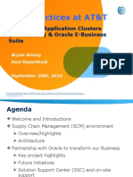 Best Practices at AT&T: Oracle Real Application Clusters (Oracle RAC) & Oracle E-Business Suite