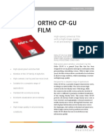 Ortho Cp-Gu Film: High-Speed, Universal Film With A High Image Quality in All Processing Conditions