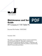 HP Tc1100 Manual