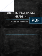 Araling Panlipunan Grade 4: Asynchronous Instruction