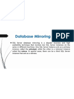 Databse Mirroring Questions