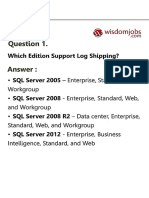 Logshipping and Database Mirroring Questions