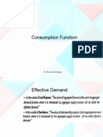 Consumption Function: Dr. Bhawna Bhatnagar