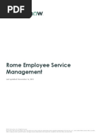 Servicenow Rome Employee Service Management Enus