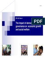 The impact of democratic governance on economic growth and social welfare