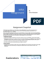 MRA Assignment: by Chitra Mukadam