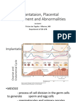 Implantataion Placental Development and Abnormalities