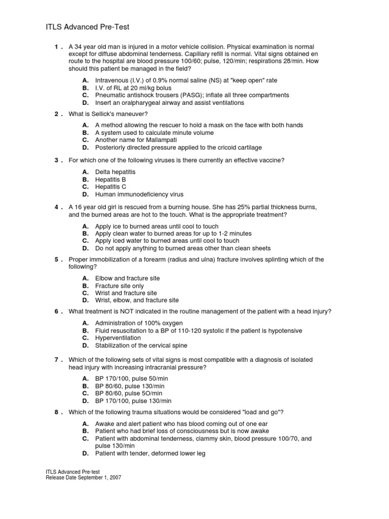 ITLS 英語版 Ninth Edition EBOOK International Trauma Life