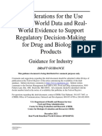 Considerations For The Use of Real-World Data and Real-World Evidence To Support Regulatory Decision-Making For Drug and Biological Products