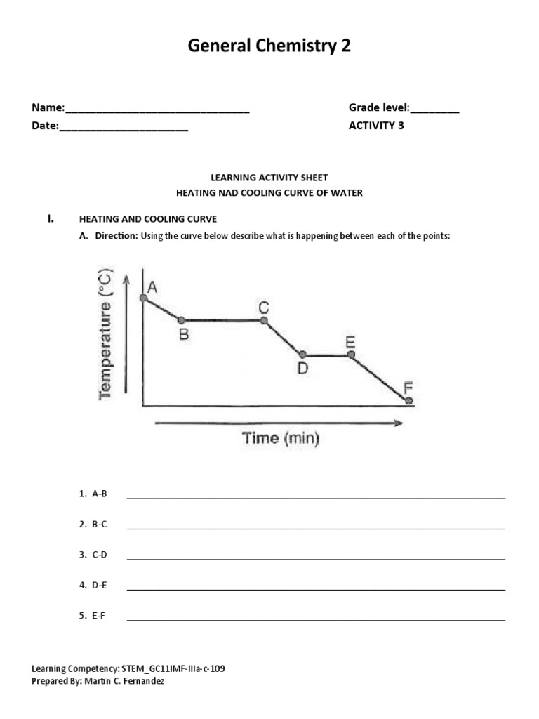 Understanding Phase Changes A Student Worksheet on Heating and Cooling