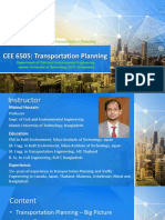 CEE 6505: Transportation Planning