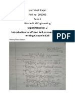 Experiment No. 2 Introduction To Uvision Keil Environment and Writing C Code in Keil