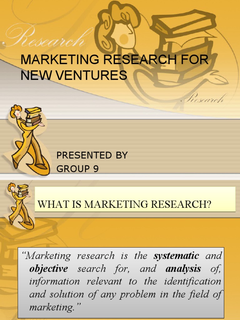 marketing research for new ventures ppt