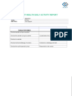 Albot Health Daily Activity Report: Date: Name: Job Title