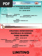 Strategic Intervention Materials in Science Third Quarter S.Y.