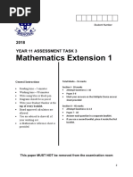 Wenona 2018 Ext Task 3 Examination 