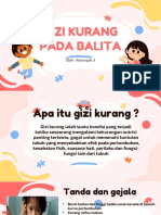 Lembar Balik Gizi Kurang Pada Balita