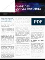 Le Monde Des Ressources Humaines en 2021 Par Aurélien Mizeret