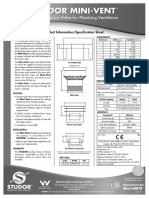 Mini Vent Spec Sheet