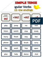 Past Simple Tense Regular Verbs Matching Activity Direct Method Activities Flashcards Grammar Drills - 114519