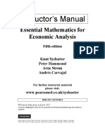 Testbank Essential Mathematics For Economic Analysis 5th