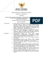 Peraturan Bupati Kabkuningan No 81 THN 2019 TTNG Kedudukan Susunan Organisasi Tugas Pokok Fungsi Dan - 2