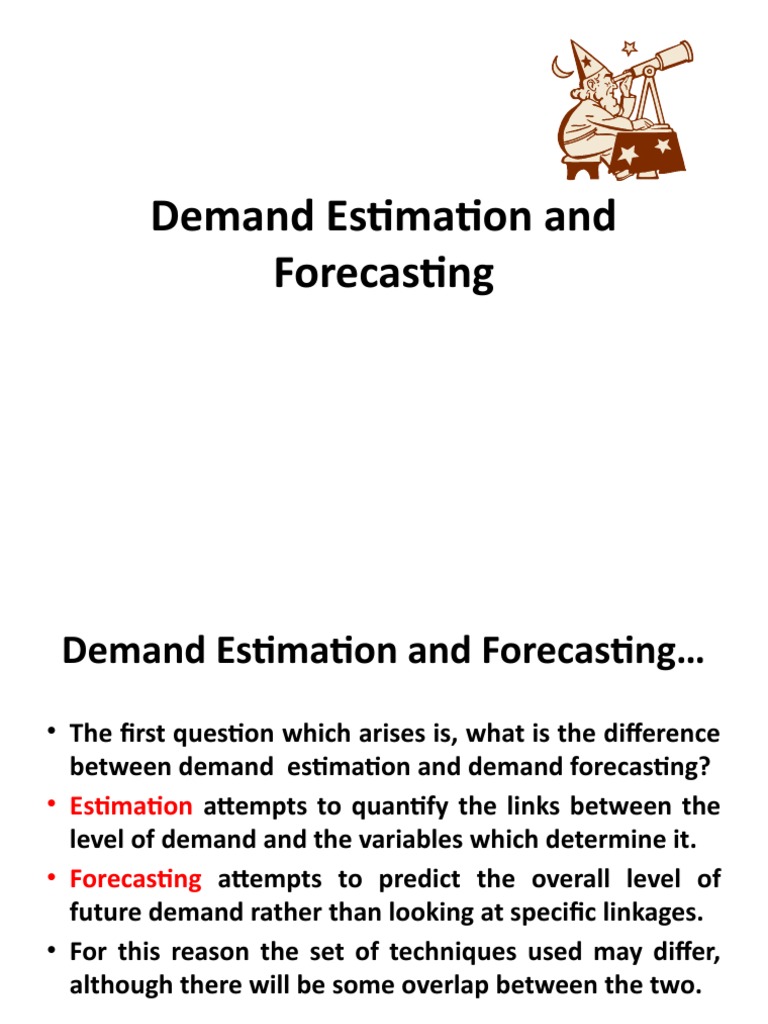 Demand Estimation and Forecasting Techniques | PDF | Regression ...