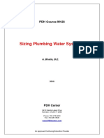 Sizing Plumbing Water System