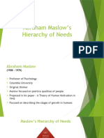 Abraham Maslow's Hierarchy of Needs