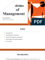 The Systems Theory of Management