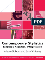 Contemporary Stylistics Language, Cognition, Interpretation by Alison